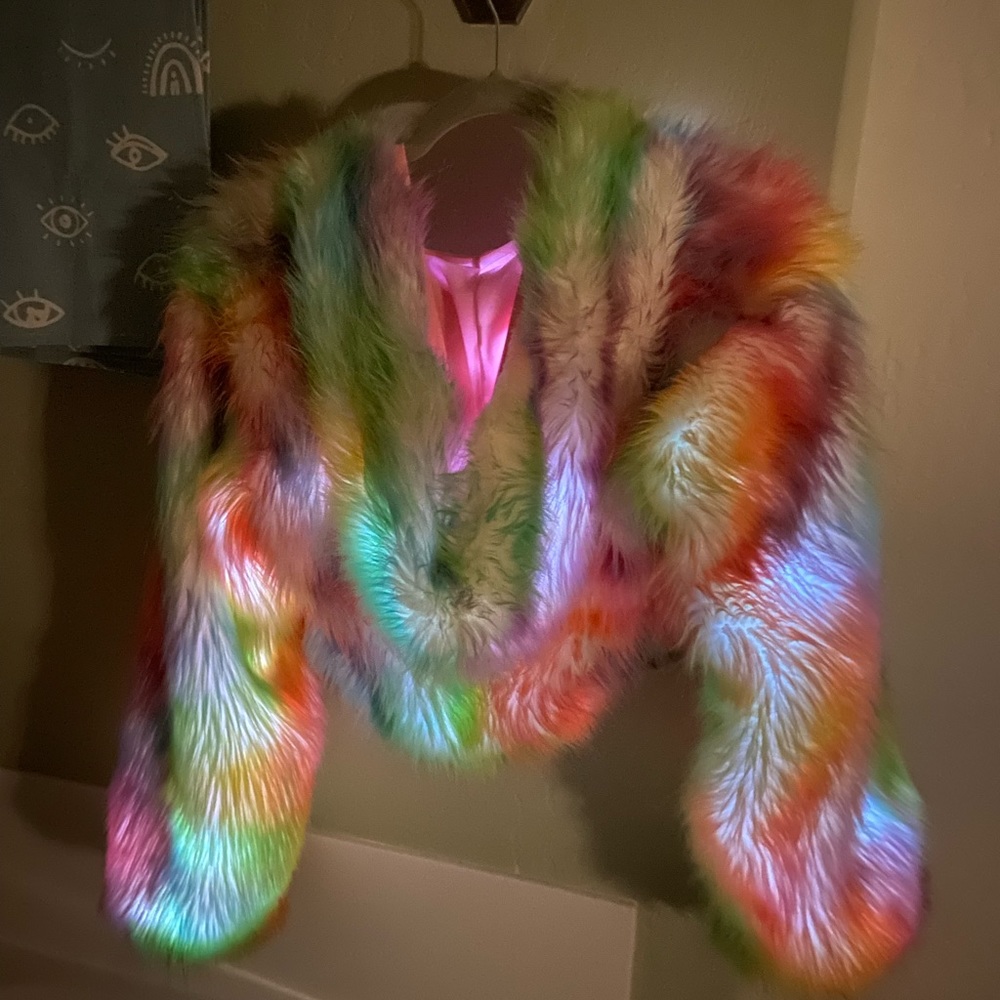 J. Valentine LED Light Up Rave Jacket - Picture 2 of 6